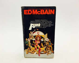 Vintage Pop Culture Book Fuzz by Ed McBain 1969 Movie Tie-In Edition Paperback