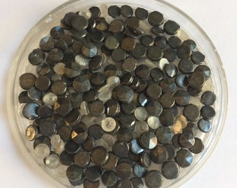 Vintage Nailheads with NO HOLES - Assorted Dark Silver and Clear