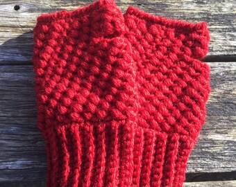 Handmade Crochet Fingerless Gloves