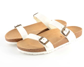 Women's Summer slippers solid color 100% Made in Italy