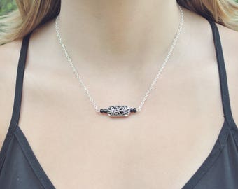Beaded Bar Diffuser Necklace | Essential Oil Diffuser Necklace | Aromatherapy Jewelry | Diffuser Necklace