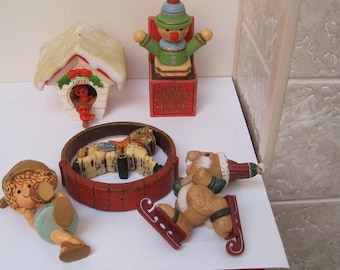 Christmas Ornaments, Hallmark Ornaments, Group of 70’s & 80’s Xmas Ornaments