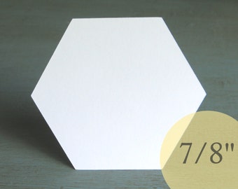 Hive Paper Pieces - 7/8" HEXAGONS - English Paper Piecing Quilt Hexies - Choose Package Size