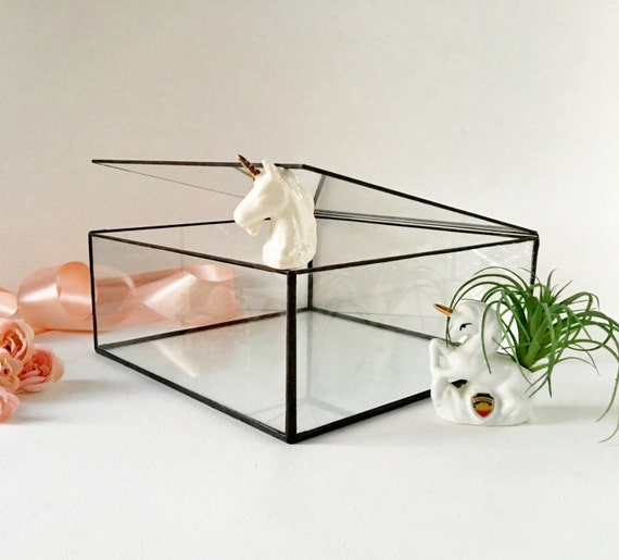 Glass Case Large Glass Display Box Glass Jewelry Box Gift