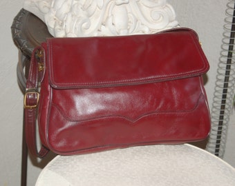 1970s Oxblood Leather Handbag