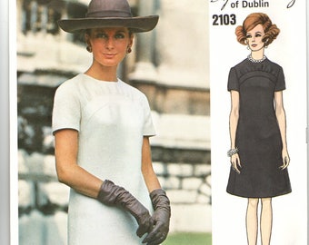 Vogue Couturier Design 2103 Sybil Connolly of Dublin Semi-fitted A-line Dress