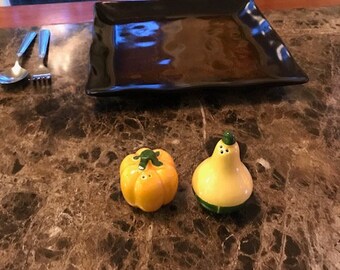 1984 Avon Pumpkin and Gourd Salt and Pepper Shakers
