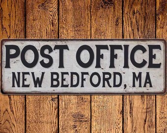 New Bedford, Ma Post Office Vintage Look Metal Sign Chic Retro 6182387