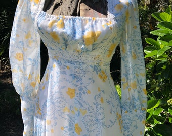Vintage gunne sax dress,prairie dress,boho,hippie ,festival,vintage dress