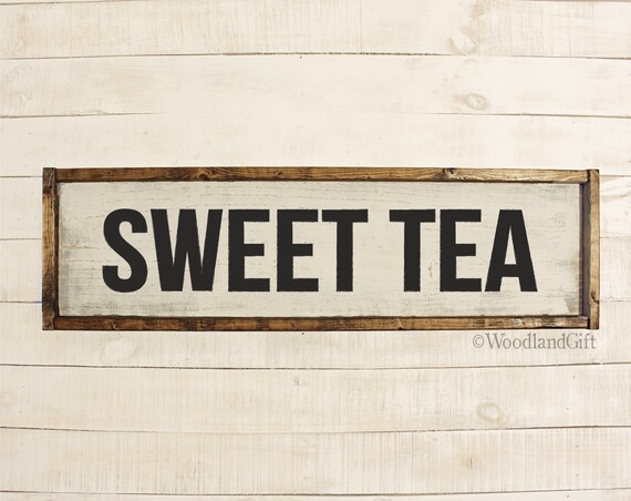 sweet tea sign sweet tea wood sign southern kitchen decor