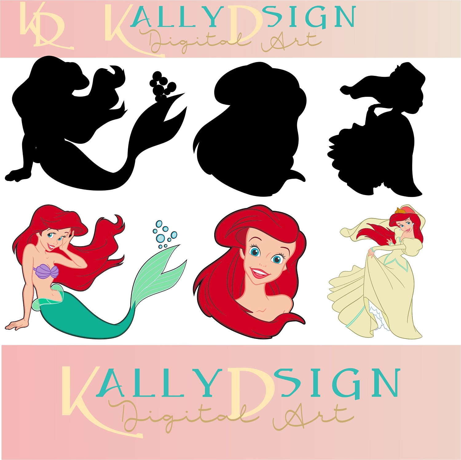 Free Free 340 My Little Mermaid Svg Free SVG PNG EPS DXF File