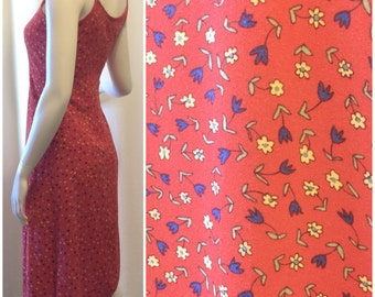 All That Jazz Red Floral Dress