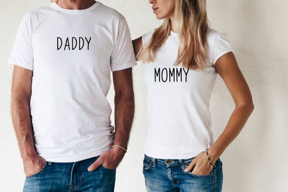 Gender Reveal Matching T-shirt, Mommy & Daddy T-shirts, Mom and Dad Matching Shirts, Expecting Parent T-shirts, Matching Mommy Daddy Shirts