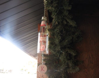 Glass bottle wind chime - Kinky bottle