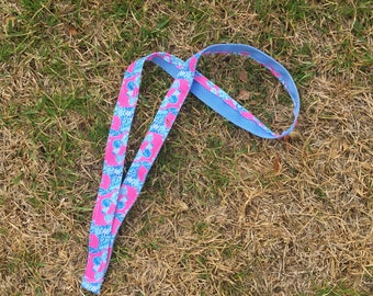 Lilly Pulitzer Inspired School Lanyard