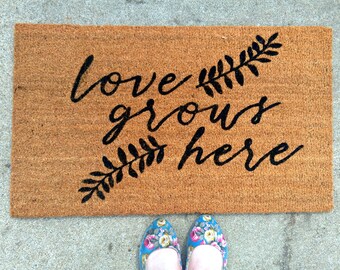 Love Grows Here Doormat Love Grows Here Doormat