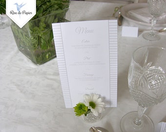 Set of 12 menus (with your menu)