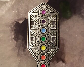 Sacred Chakra Geometry Heady Hat Pin