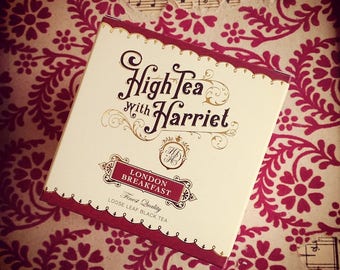 London Breakfast - boutique loose leaf tea in hand-designed, vintage style packaging.