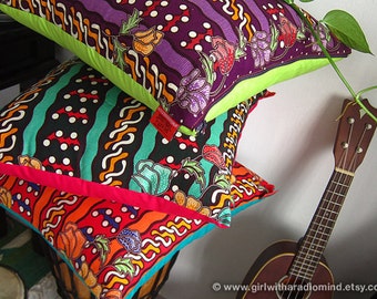 Boho Throw Pillow Covers Batik - Ethnic Decorative Cushion Covers