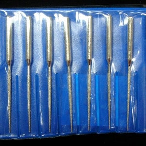 10 diamond drill bits, tapered reamer drill bits tips drill stone, metal, carve or texture metals T030b