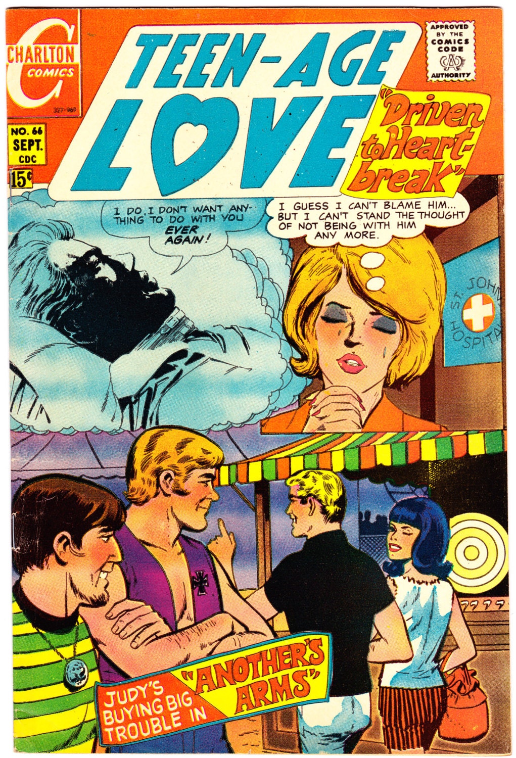Teenage Love 66 Comic Book Girl Romance Nurse T Doctor