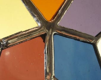 stained glass star ornament