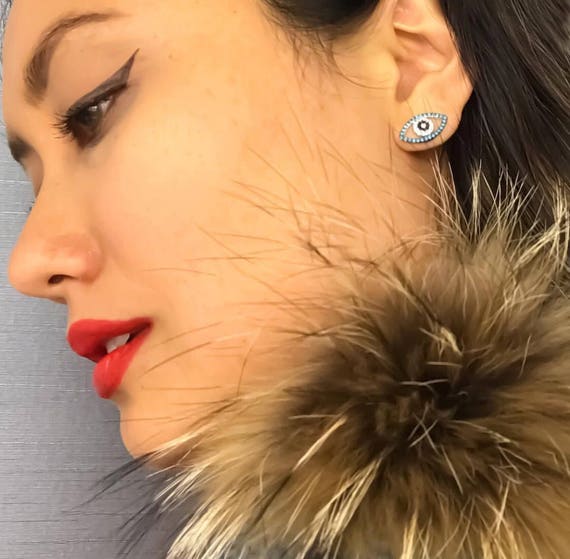 Evil Eye Earrings, Evil Eye, Stud Earrings, Evil Eye Jewelry, Turkish Jewelry, Blue Evil Eye, Evil Eye Gifts, Hamsa Earrings, Hamsa Jewelry