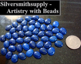Lapis cabochon natural Afghanistan Lapis Lazuli oval cabochons 8x10mm cb010