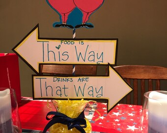 Tweedle Dee and Tweedle Dumb centerpiece