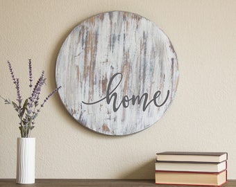 Home Sign - Fixer Upper Style - Farmhouse Sign - Rustic Home Decor - Housewarming Gift - Farmhouse Decor - Wooden Sign - Rustic Wood Sign