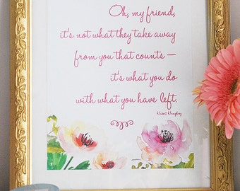 Inspiring Quote Printable for Cancer or Illness