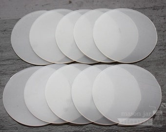 10-pack Leak Proof and Food Safe Silicone Sealing Lid Liners for Regular or Wide Mouth Mason Jars | Mason Jar Lids | Inserts | Food Storage