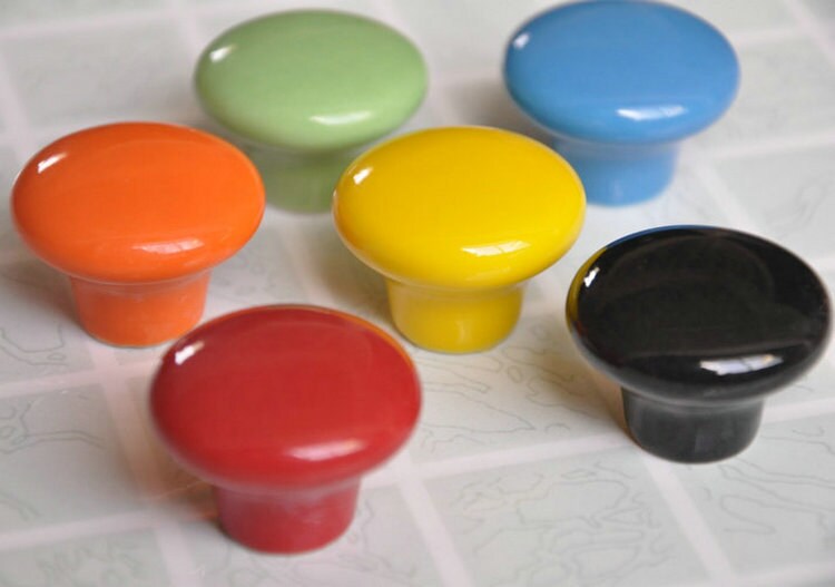 Colorful Dresser Knobs Kitchen Cabinet Knobs Pull Ceramic Knob