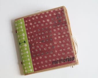 All Occasion Paper Bag Album "memories" - Scrapbook - Journal
