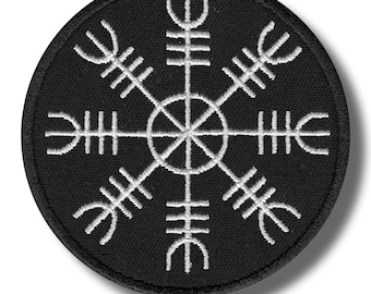 Helm of awe - embroidered patch 8x8 cm