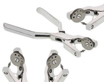 Best Leather Punch leather tool make leather jewelry, leather punching beading tool for leather small hole puncher leather hole rotary punch