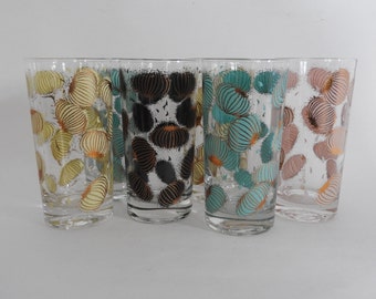 Mid Century Modern Fred Press Atomic Onion Tumblers // Mod Barware