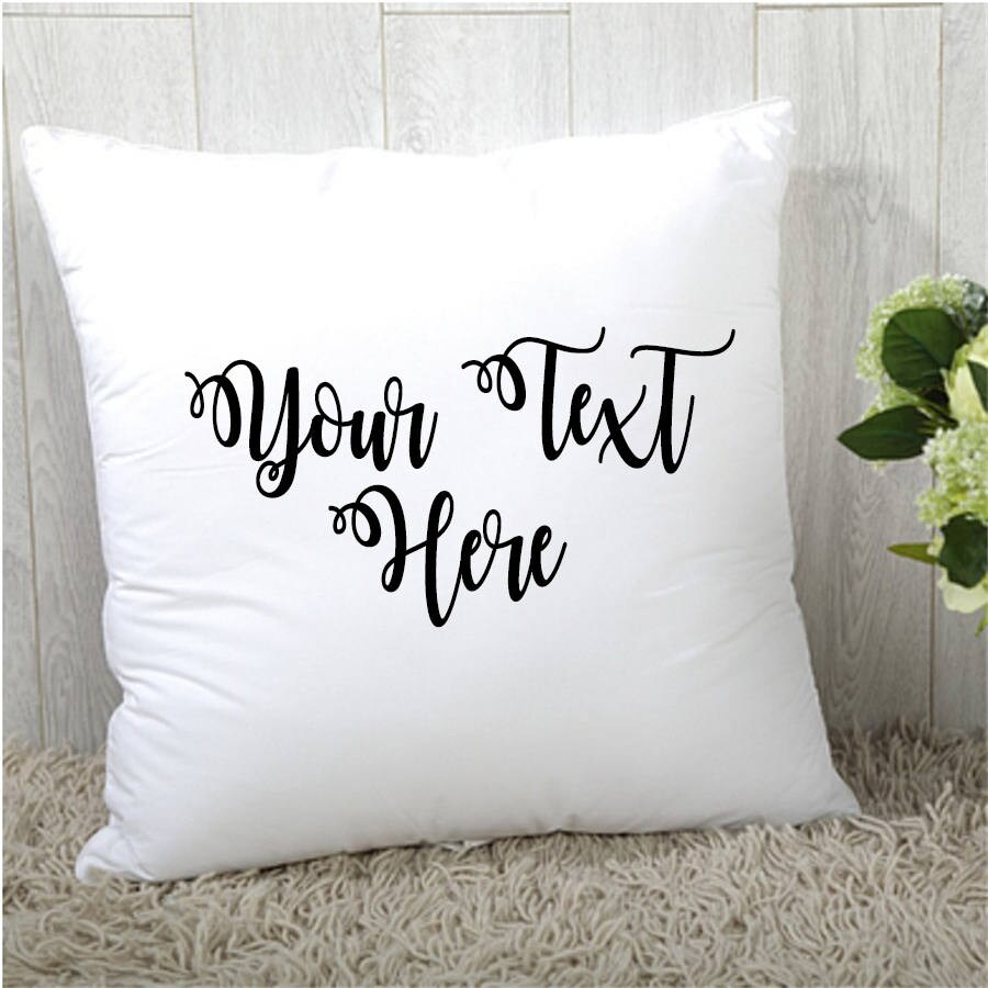 personalised fluffy pillow