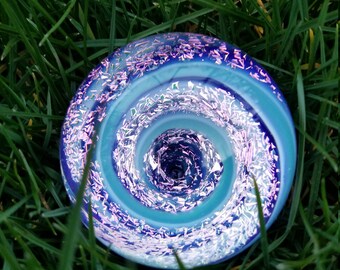 2.31 Inch Large Pink Dichroic Vortex Marble