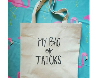 My bag of tricks large canvas tote