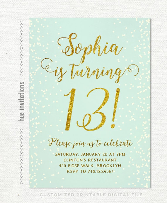 Birthday Party Invitations For Teenage Girls 10