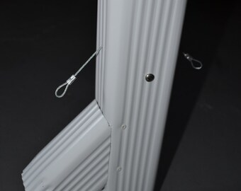 Rain Barrel Aluminum Diverter 2x3 white