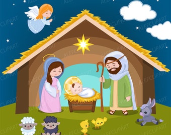 Nativity clipart - Christmas clipart