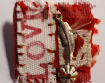 Fabric inch Brooch