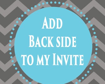 Add a backside to my invite