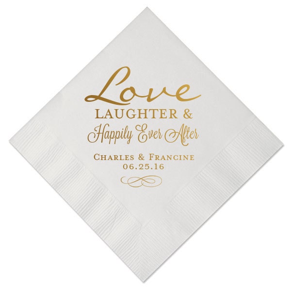 100 Personalized Napkins Personalized Napkins Bridal Shower