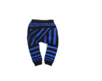 Black and Blue Kids Harem Pants - Baby Toddler Harem pants