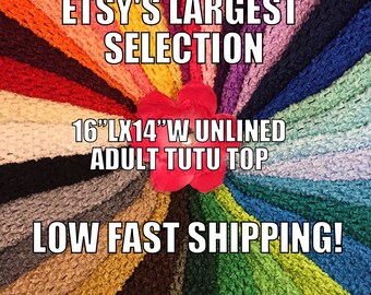 Adult Crochet Tutu Top, 16 Inch Adult Crochet Tube Top, Tutu Dress Top, 16 inch x 14 inch