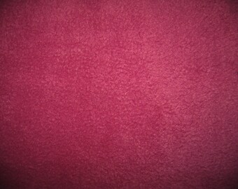 Fleece fabric coupon 50 cm x 1.50 m dark fuchsia